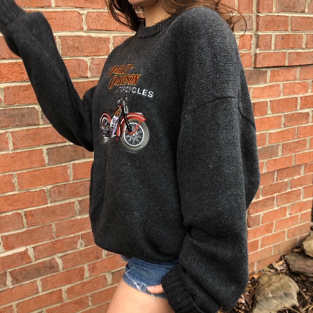 Authentic vintage knit Harley Davidson sweater